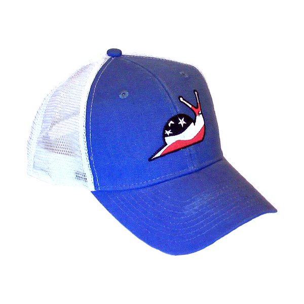 OG USA Logo | Trucker Hat | Blue Panels + White Mesh